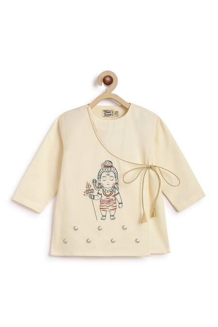 Tiber Taber Cream Cotton Embroidery Designer Kurta Set at Aza Fashions Tiber Taber_Cream Cotton Embroidery Designer Kurta Set _at_Aza_Fashions