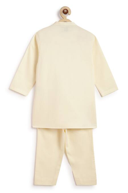 Shop Tiber Taber Cream Cotton Embroidery Designer Kurta Set Shop_Tiber Taber_Cream Cotton Embroidery Designer Kurta Set