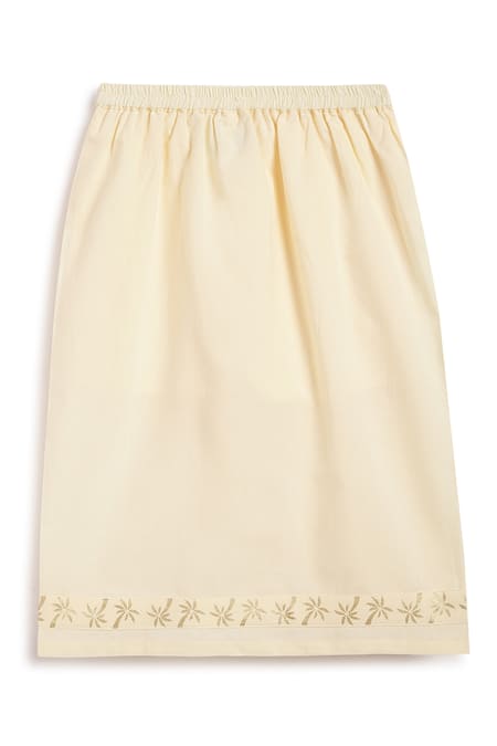 Tiber Taber_Blue Cotton Embroidery Kids Designer Kurta Set_at_Aza_Fashions