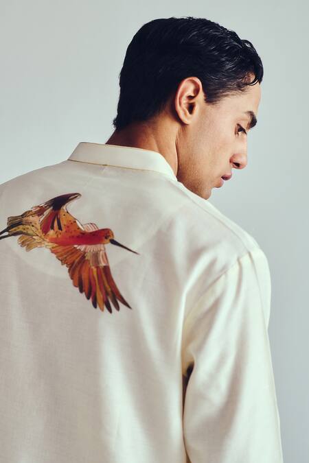 Buy Wabi Sabi By Anshum-Ritesh Ivory Chanderi Kurta Set With Hand Paint Online at Aza Fashions Buy_Wabi Sabi By Anshum-Ritesh_Ivory Chanderi Kurta Set With Hand Paint _Online_at_Aza_Fashions