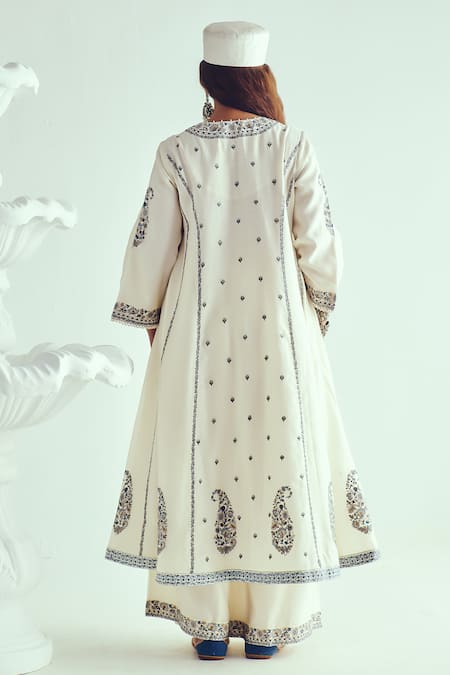 Wabi Sabi By Anshum-Ritesh Chanderi Handloom Phiran Anarkali Set 