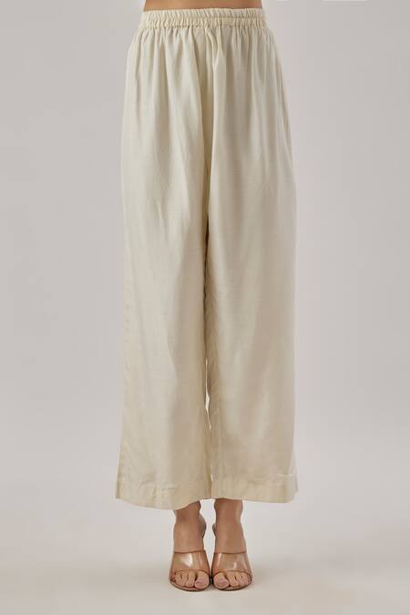 Cupid Cotton Ivory Silk, Cotton Beads Round Neck Embroidered Kaftan Set Online at Aza Fashions Cupid Cotton_Ivory Silk, Cotton Beads Round Neck Embroidered Kaftan Set _Online_at_Aza_Fashions