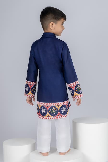 Vivedkids Patola Kurta Set 