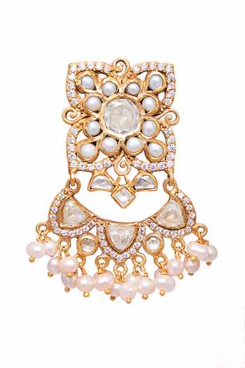 Anita Dongre Gold Designer Aranka Earrings 