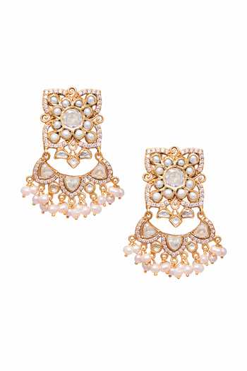 Anita Dongre Gold Designer Aranka Earrings 