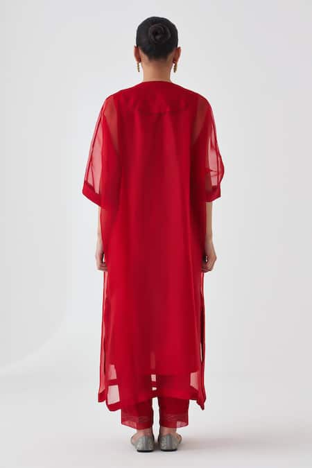 Janki India Embroidered Kaftan Set 