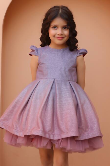 Buy Janyas Closet Multi Color Net Sequins Shaded Glitter Dress Buy_Janyas Closet_Multi Color Net Sequins Shaded Glitter Dress