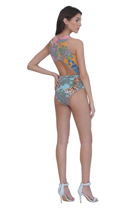 Limerick By Abirr N' Nanki Multicolor Fitted Monokini 