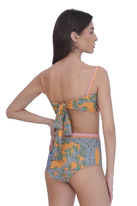 Limerick By Abirr N' Nanki Designer Multicolor Bikini Set 