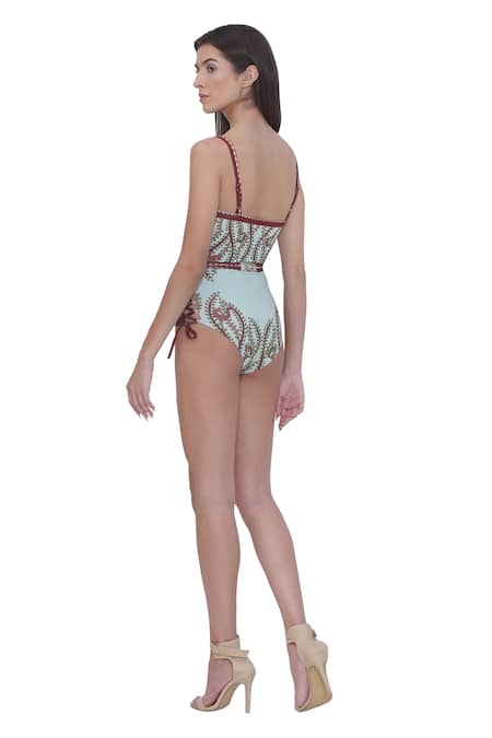 Limerick By Abirr N' Nanki Multicolor Printed Monokini Set 