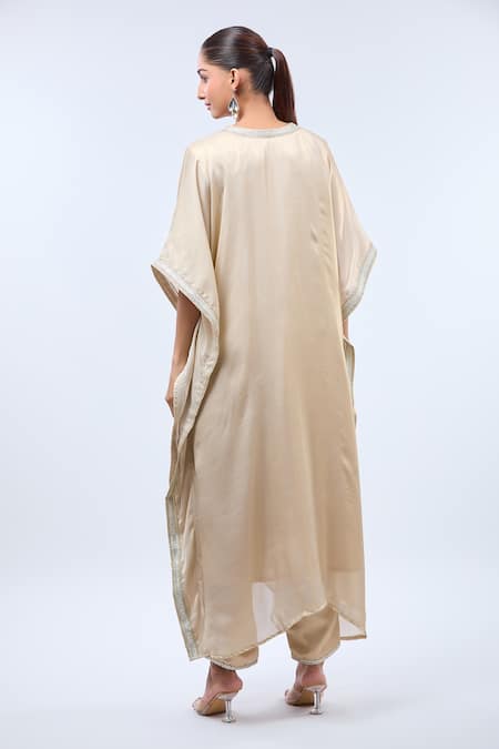 Samyukta Singhania Lace Work Shimmer Georgette Kaftan Set 