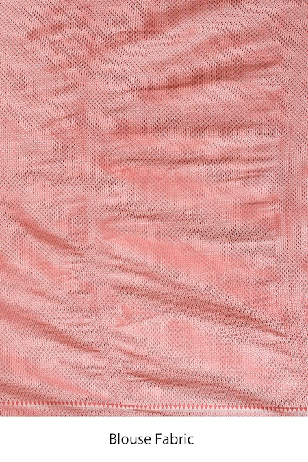 Buy_Samyukta Singhania_Pink Silk Banarasi Weaving Saree Set 