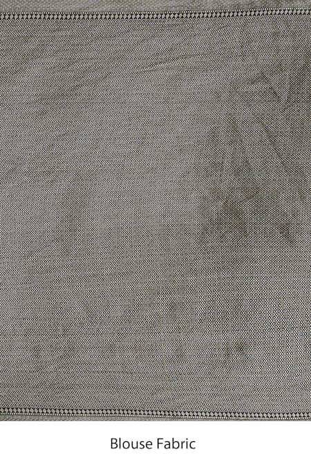 Shop_Samyukta Singhania_Black Silk Embroidery Banarasi Weaved Saree With Blouse 