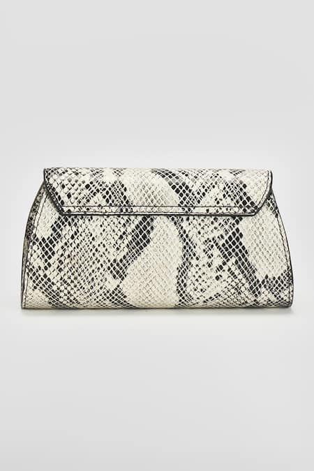 Shop Perona Multi Color Darcy Mini Reptile Clutch at Aza Fashions Shop_Perona_Multi Color Darcy Mini Reptile Clutch _at_Aza_Fashions