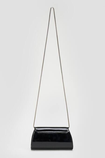 Perona Black Darcy Mini Leather Clutch Online at Aza Fashions Perona_Black Darcy Mini Leather Clutch _Online_at_Aza_Fashions