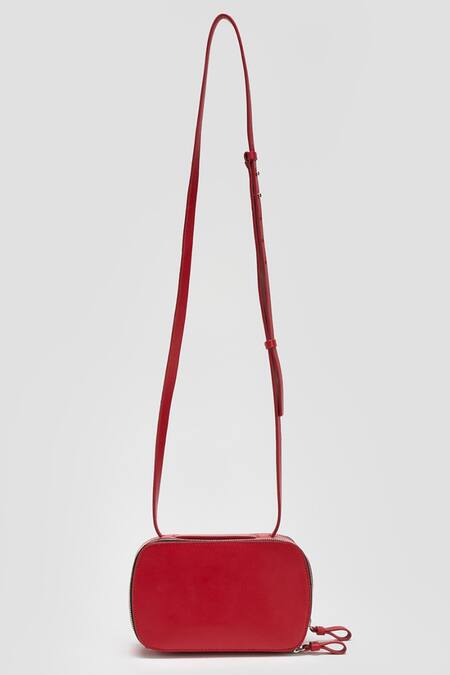 Buy Perona Red Aneira Bovine Leather Handbag Online at Aza Fashions Buy_Perona_Red Aneira Bovine Leather Handbag _Online_at_Aza_Fashions