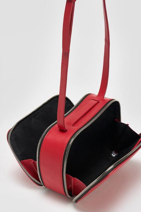 Buy Perona Red Aneira Bovine Leather Handbag Buy_Perona_Red Aneira Bovine Leather Handbag