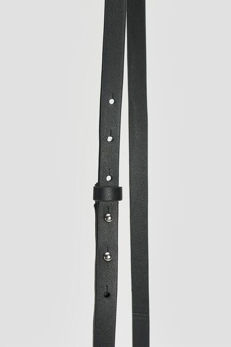 Shop Perona Black Aneira Bovine Leather Handbag Online at Aza Fashions Shop_Perona_Black Aneira Bovine Leather Handbag _Online_at_Aza_Fashions