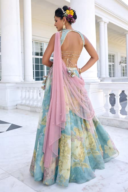 Kalista Juliette Floral Lehenga Set with Dupatta 