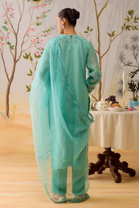 Shikha Mehta Embroidered Straight Kurta Set 