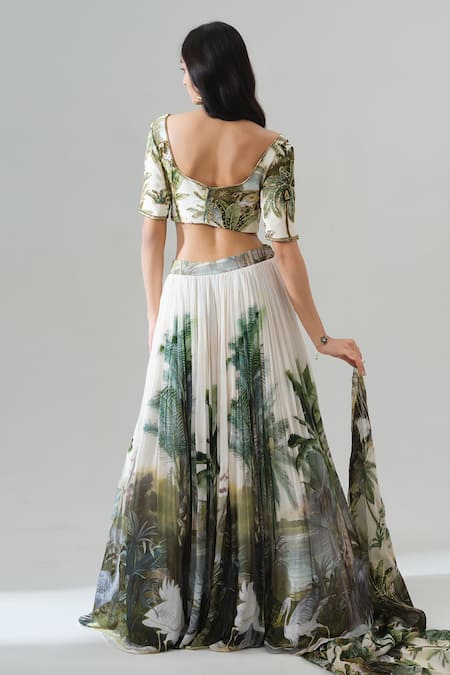 House Of Akshata Enchanted Forest Printed Lehenga Set 