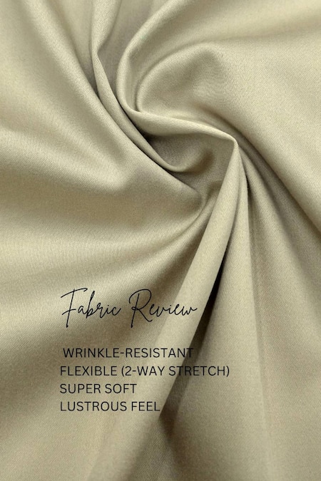 Buy_Hespoke_Cream Cotton, Lycra Embroidery Geometric Casual Shirt _Online_at_Aza_Fashions