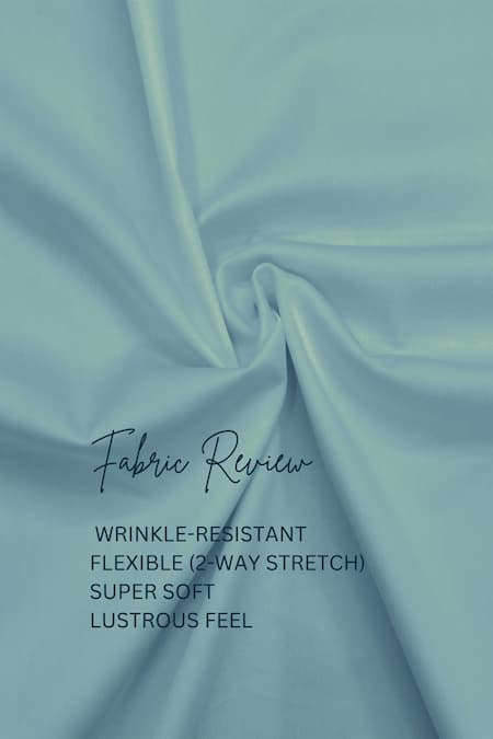 Buy Hespoke Blue Cotton, Lycra Embroidery Geometric Casual Shirt Online at Aza Fashions Buy_Hespoke_Blue Cotton, Lycra Embroidery Geometric Casual Shirt _Online_at_Aza_Fashions