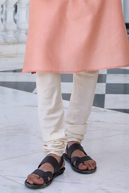 Kalista Pink Chanderi Sequins, Embroidery Zunaid Salmon Nehru Jacket Set Online at Aza Fashions Kalista_Pink Chanderi Sequins, Embroidery Zunaid Salmon Nehru Jacket Set _Online_at_Aza_Fashions