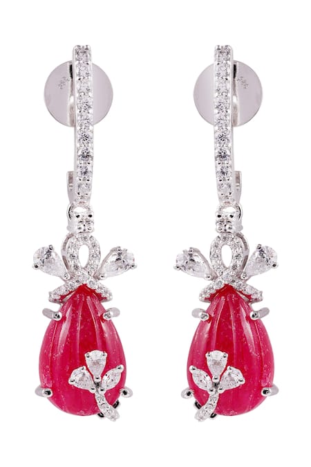 Prata Carved Melon Drop Earrings 