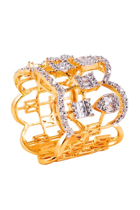 Prata Designer  Lumi Ring 
