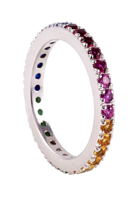 Prata Rainbow Multicolored Ring 