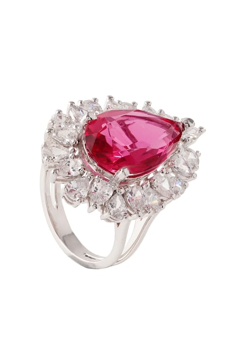 Prata Designer Roselle Ring 