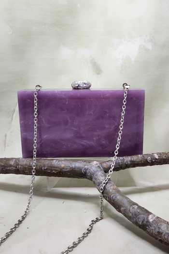 Shop Adwita Bags & Jewels Purple Crystals, Beads The Butterfly Cluster Clutch at Aza Fashions Shop_Adwita Bags & Jewels_Purple Crystals, Beads The Butterfly Cluster Clutch _at_Aza_Fashions