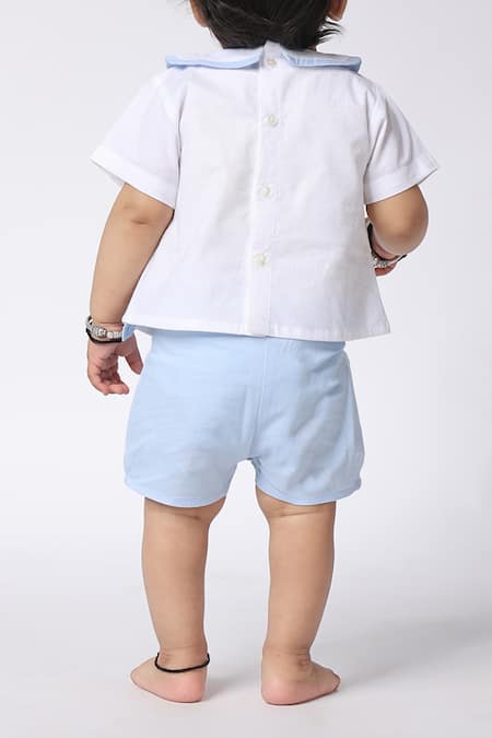 Petite Pomme Boys Shirt & Shorts Set 