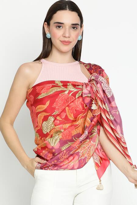 Buy Shingora Maroon Floral Printed Silk Stole Online at Aza Fashions Buy_Shingora_Maroon Floral Printed Silk Stole _Online_at_Aza_Fashions