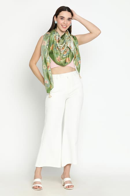 Shingora Printed Silk Stole 