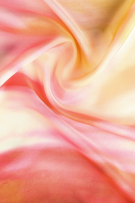 Shingora_Green Printed Silk Stole_at_Aza_Fashions