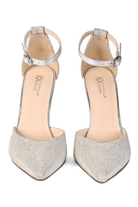 Shop Vanilla Moon Silver Jewel Heels at Aza Fashions Shop_Vanilla Moon_Silver Jewel Heels_at_Aza_Fashions