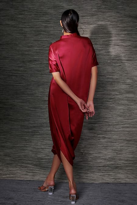 Mehak Murpana Embroidered Milano Satin Jumpsuit 