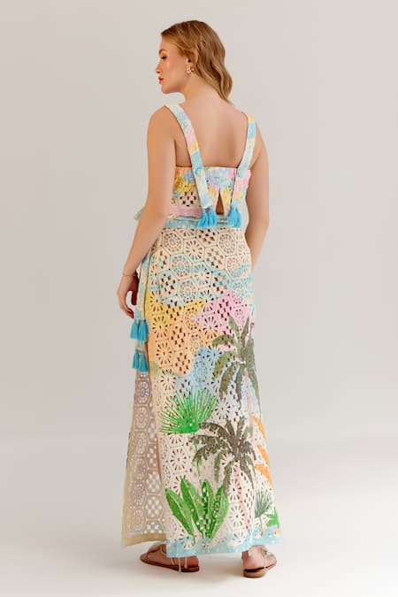 NOIB Magda Crochet Long Skirt 