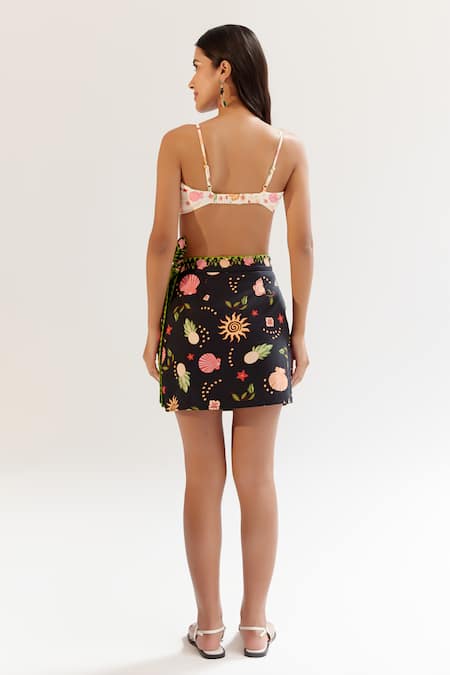 NOIB Wrap Me Round Skirt - Seashell 