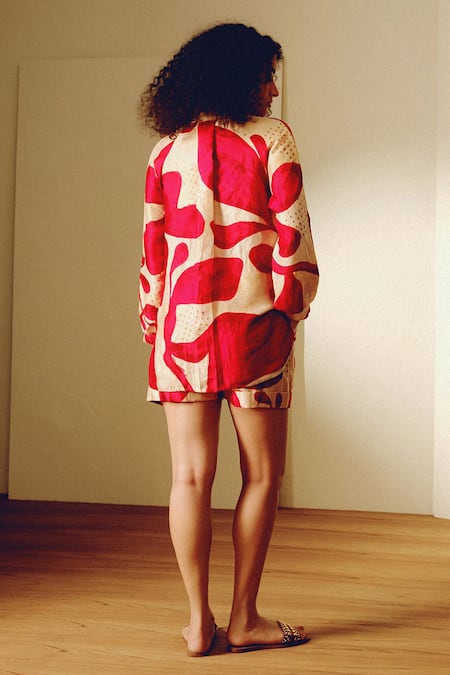 Kavya Singh Kundu Handwoven Mulberry Silk Leah Shirt 