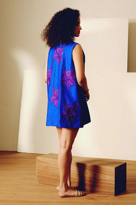 Kavya Singh Kundu Twiggy Handwoven Silk Dress 