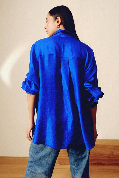 Kavya Singh Kundu Boa Embellished Shirt 