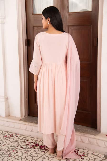 Seher Jaipur Zinath Pink Kurta Set 