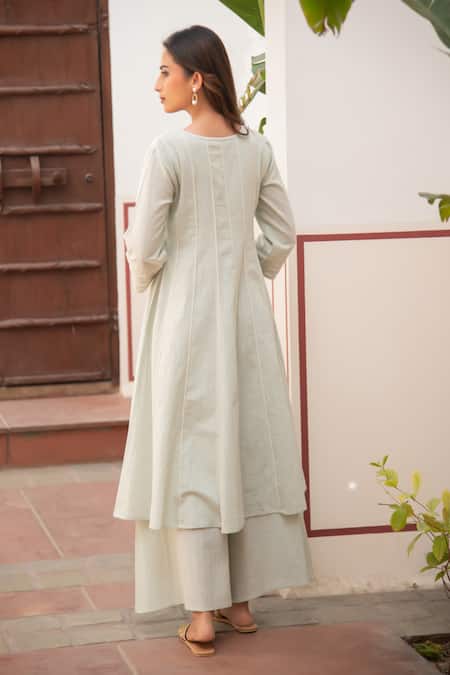 Seher Jaipur Mint Green Saira Anarkali Set 