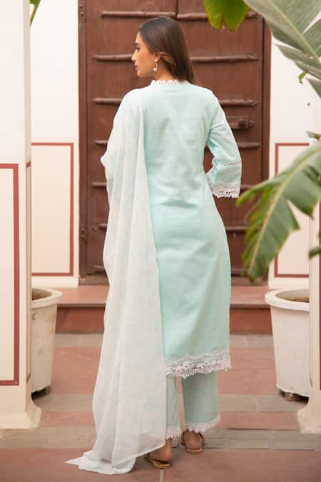 Seher Jaipur Light Blue Samira Kurta Set 