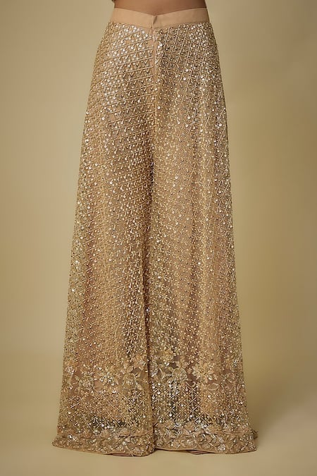 Buy Mehak Murpana Gold Net Sequins, Embroidery V-neck Kurta Set Online at Aza Fashions Buy_Mehak Murpana_Gold Net Sequins, Embroidery V-neck Kurta Set _Online_at_Aza_Fashions