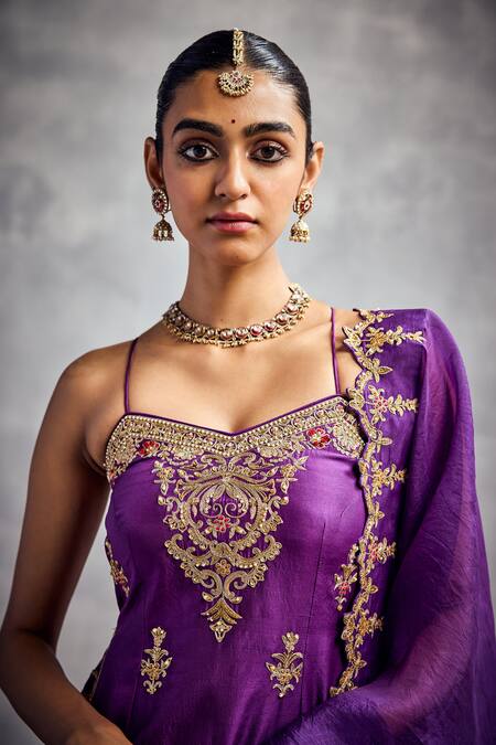 Buy Aman Takyar Purple Embroidery Dupion Silk Kurta Set Online at Aza Fashions Buy_Aman Takyar_Purple Embroidery Dupion Silk Kurta Set _Online_at_Aza_Fashions