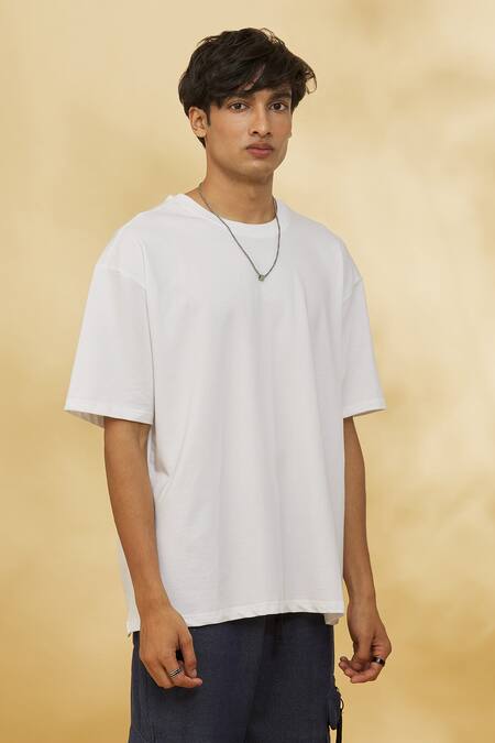 Buy Theorem White Cotton Designer Work-play-repeat T-shirt Online at Aza Fashions Buy_Theorem_White Cotton Designer Work-play-repeat T-shirt _Online_at_Aza_Fashions